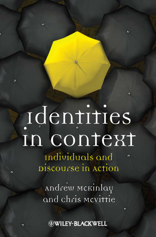 Book cover of Identities in Context: Individuals and Discourse in Action