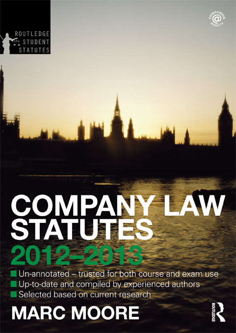 Book cover of Company Law Statutes 2012-2013 (4) (Routledge Student Statutes)