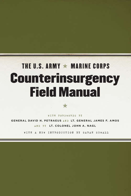 Book cover of The U. S. Army / Marine Corps Counterinsurgency Field Manual