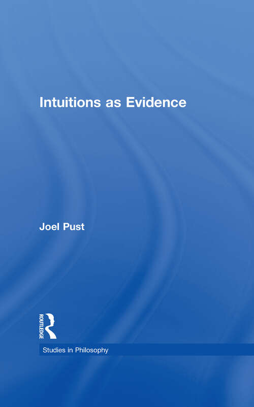 Book cover of Intuitions as Evidence