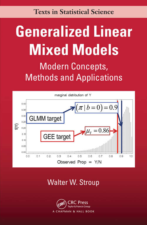 Book cover of Generalized Linear Mixed Models: Modern Concepts, Methods and Applications (Chapman & Hall/CRC Texts in Statistical Science)