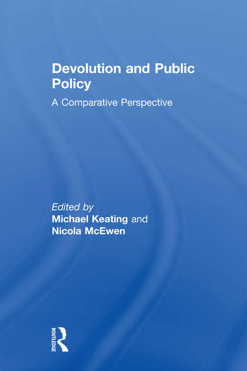 Book cover of Devolution and Public Policy