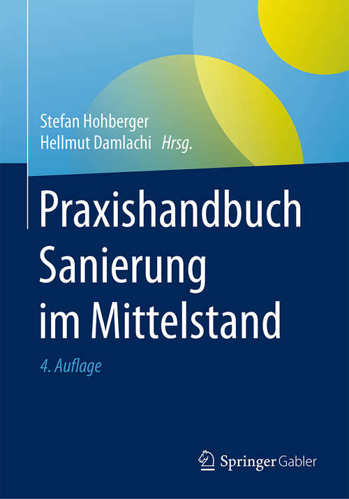 Book cover of Praxishandbuch Sanierung im Mittelstand (3)
