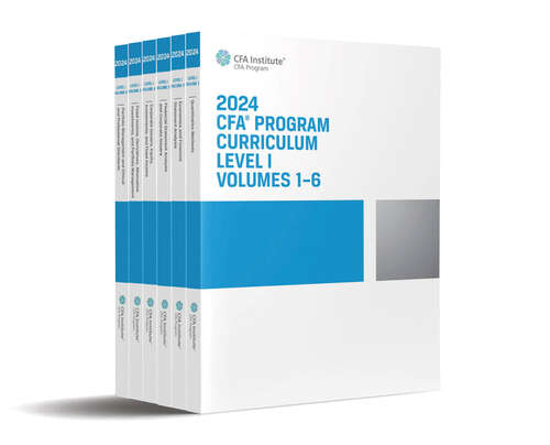 Book cover of 2024 CFA Program Curriculum Level I Box Set