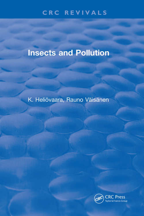 Book cover of Insects and Pollution