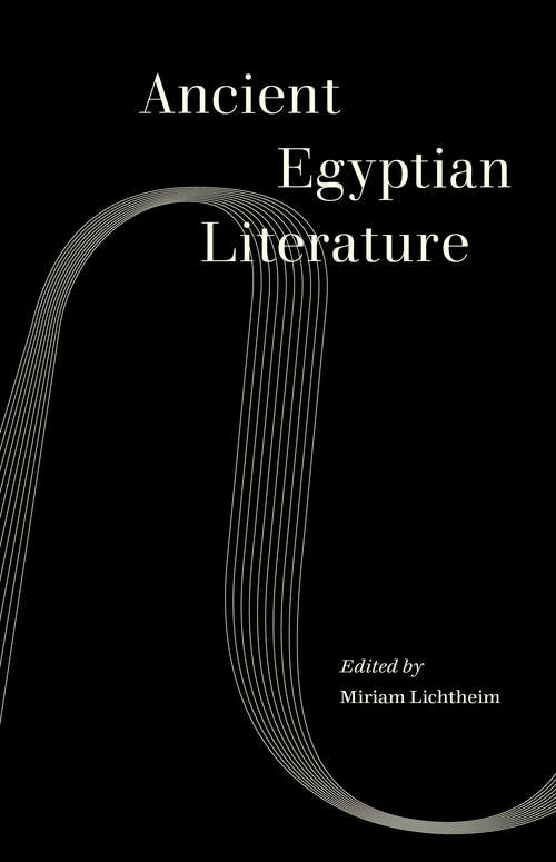 Book cover of Ancient Egyptian Literature: A Book Of Readings (2)