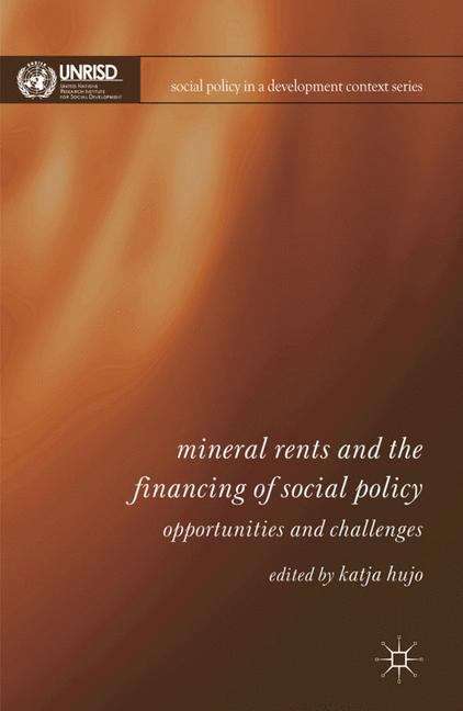 Book cover of Mineral Rents and the Financing of Social Policy