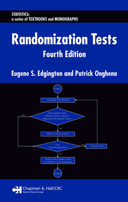 Book cover of Randomization Tests (Statistics: A Series of Textbooks and Monographs)