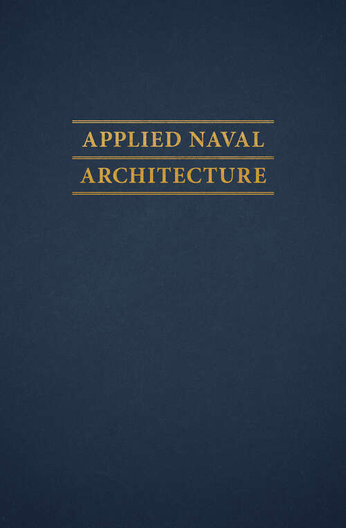 Book cover of Applied Naval Architecture