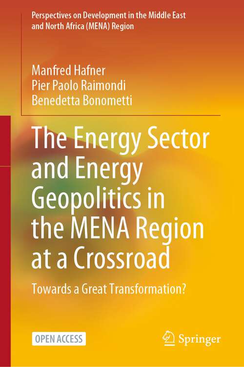 Book cover of The Energy Sector and Energy Geopolitics in the MENA Region at a Crossroad: Towards a Great Transformation? (1st ed. 2023) (Perspectives on Development in the Middle East and North Africa (MENA) Region)