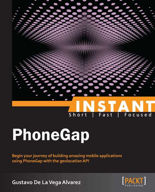 Book cover of Instant PhoneGap