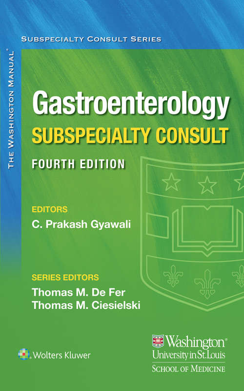 Book cover of The Washington Manual Gastroenterology Subspecialty Consult