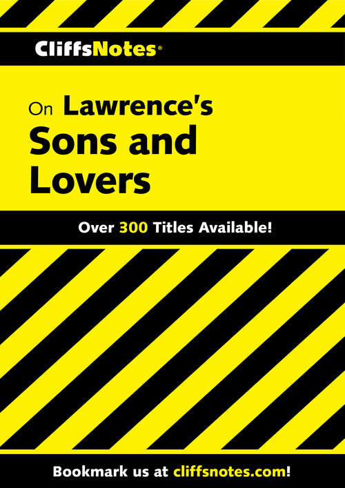 Book cover of CliffsNotes on Lawrence's Sons and Lovers