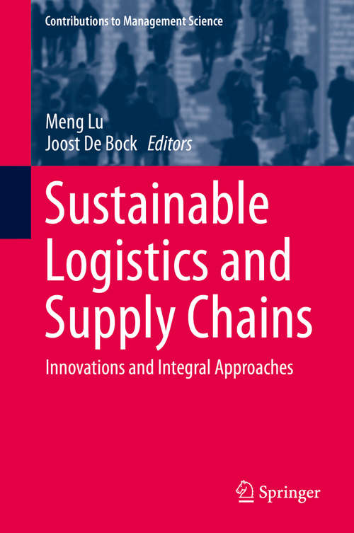 Book cover of Sustainable Logistics and Supply Chains