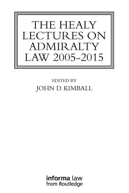 Book cover of The Healy Lectures: 2005-2015