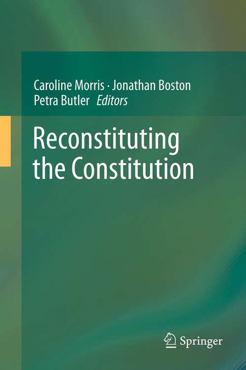 Book cover of Reconstituting the Constitution