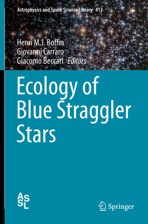 Book cover of Ecology of Blue Straggler Stars