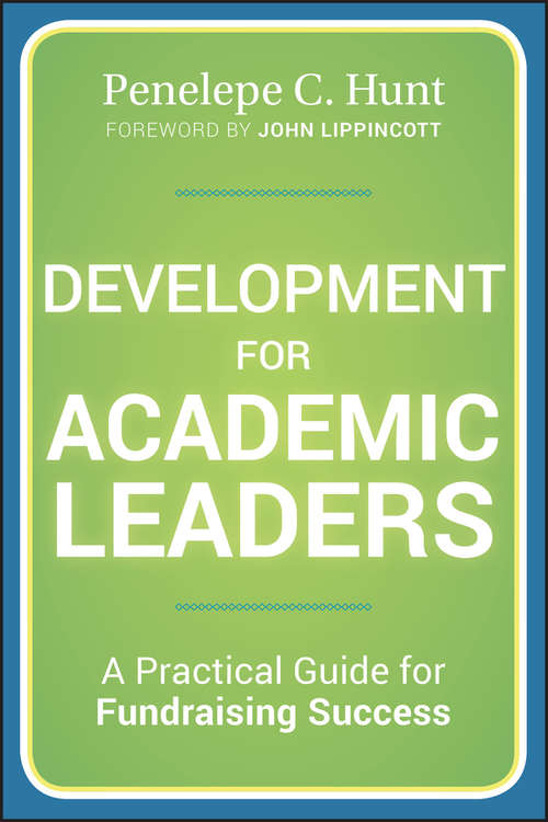 Book cover of Development for Academic Leaders