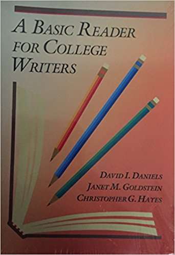 Book cover of A Basic Reader for College Writers