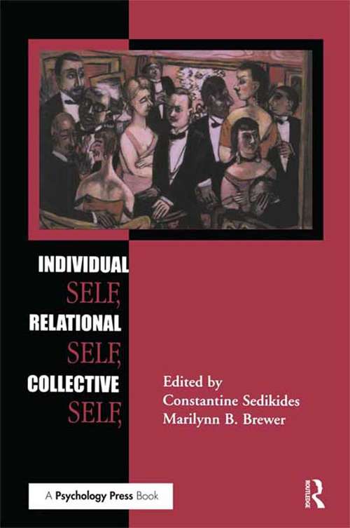 Book cover of Individual Self, Relational Self, Collective Self