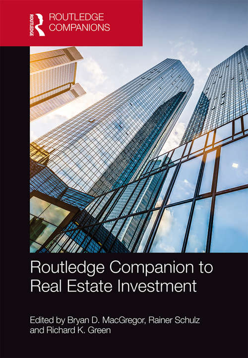 Book cover of Routledge Companion to Real Estate Investment