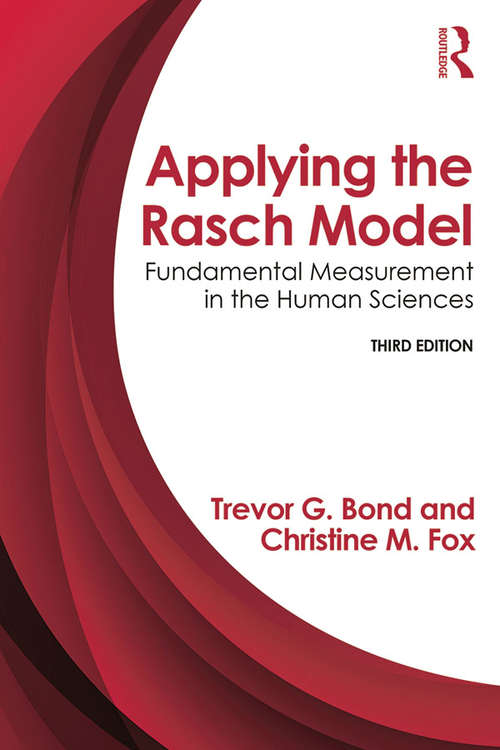 Book cover of Applying the Rasch Model: Fundamental Measurement in the Human Sciences, Third Edition