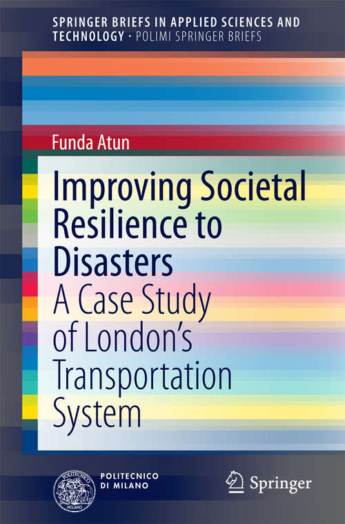 Book cover of Improving Societal Resilience to Disasters