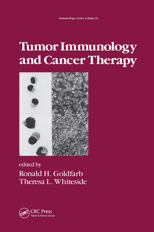 Book cover of Tumor Immunology and Cancer Therapy