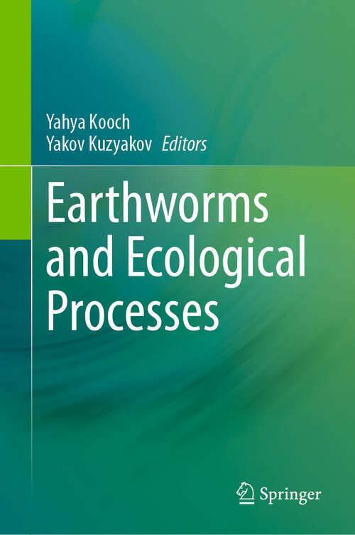 Book cover of Earthworms and Ecological Processes