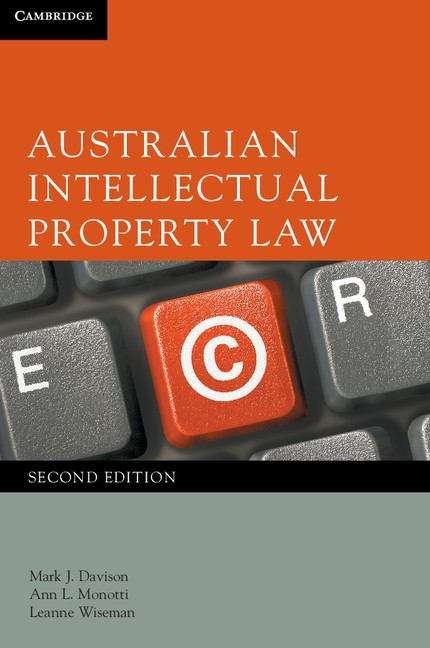 Book cover of Australian Intellectual Property Law