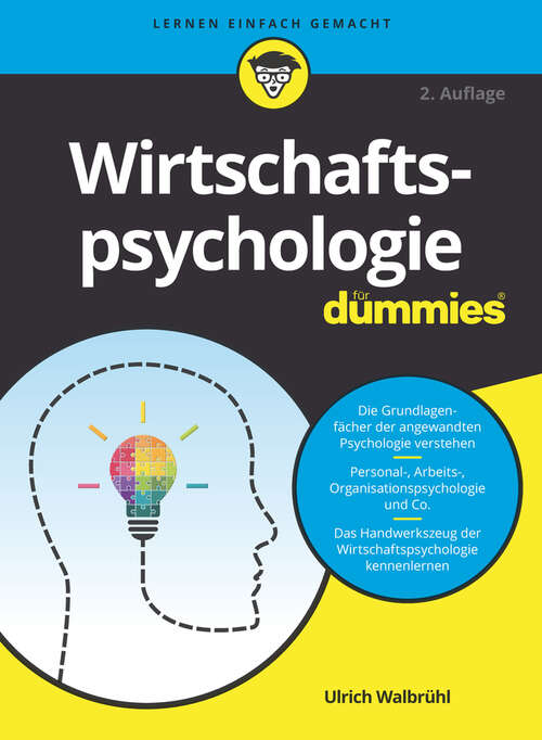 Book cover of Wirtschaftspsychologie für Dummies (2. Auflage) (Für Dummies)