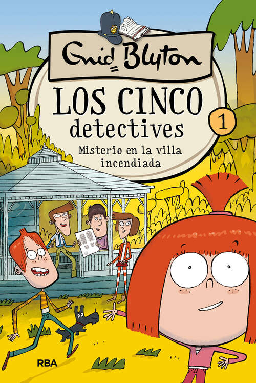 Book cover of Los cinco detectives 1: Misterio en la villa incendiada (Los cinco detectives: Volumen 1)