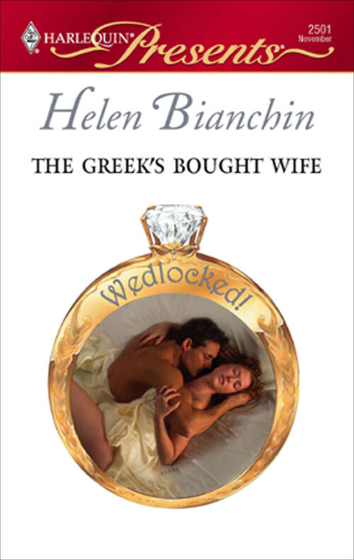 Book cover of The Greek's Bought Wife (Wedlocked! #73)