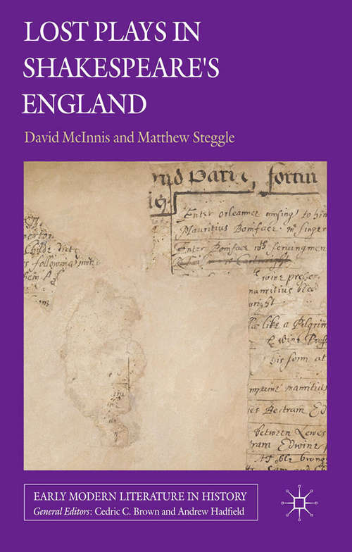 Book cover of Lost Plays in Shakespeare’s England