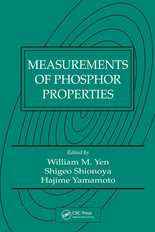 Book cover of Measurements of Phosphor Properties (1)