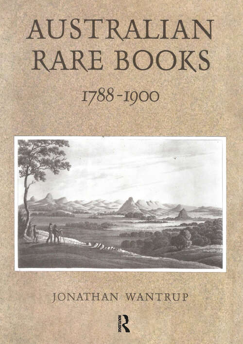 Book cover of Australian Rare Books 1788-1900