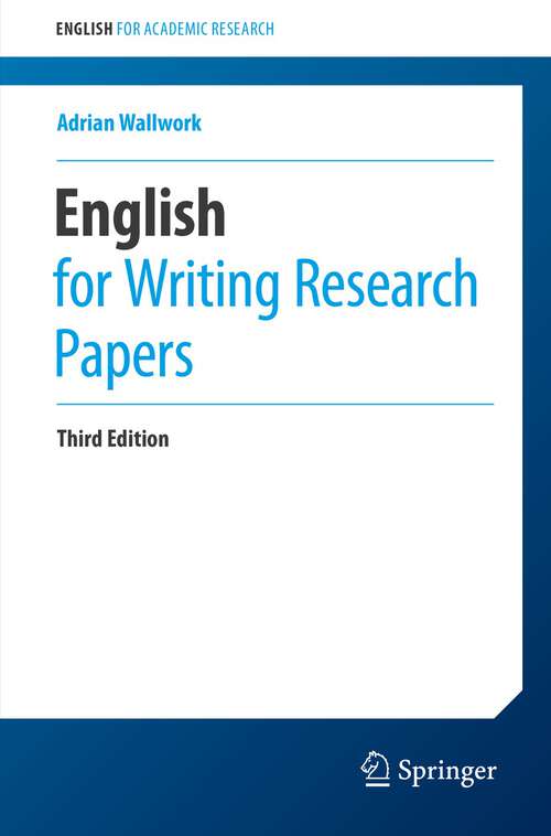 Book cover of English for Writing Research Papers (3rd ed. 2023) (English for Academic Research)