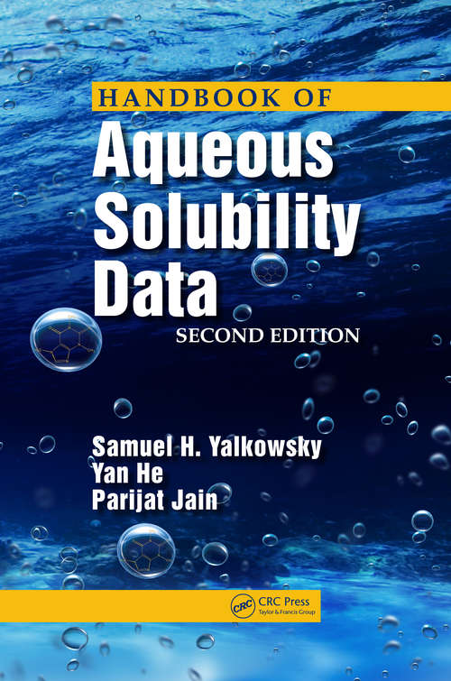 Book cover of Handbook of Aqueous Solubility Data (2)