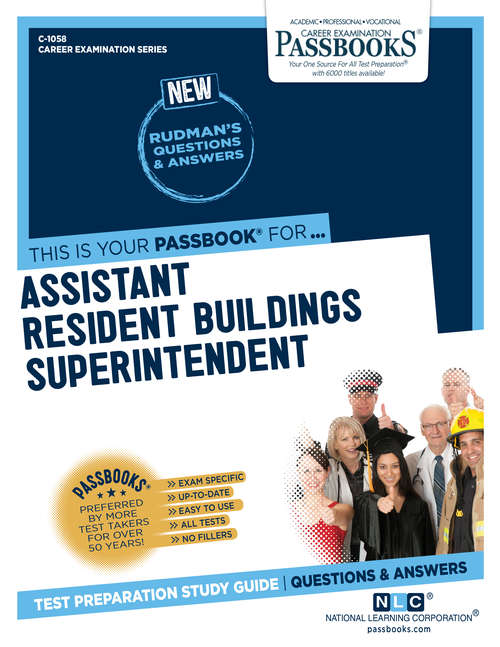 Book cover of Assistant Resident Buildings Superintendent: Passbooks Study Guide (Career Examination Series)