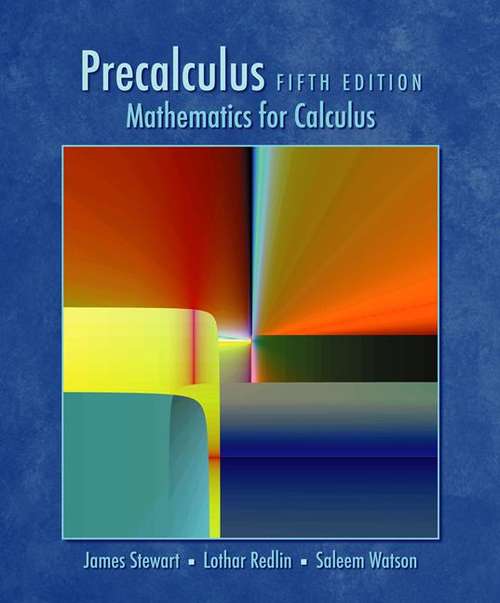 Book cover of Precalculus: Mathematics for Calculus (5th Edition)