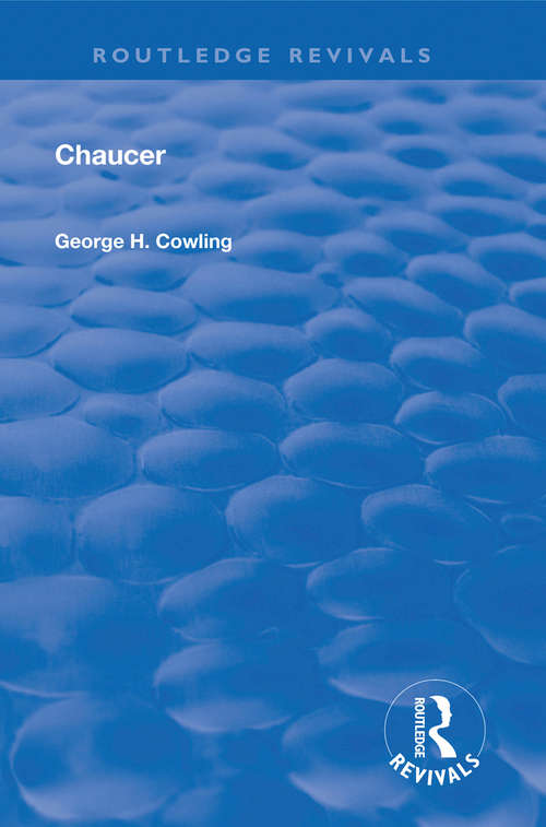Book cover of Chaucer (Routledge Revivals)