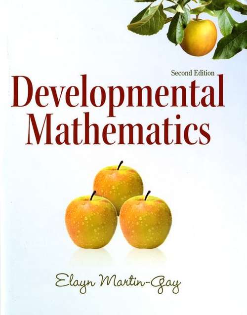 Book cover of Developmental Mathematics (Second Edition)