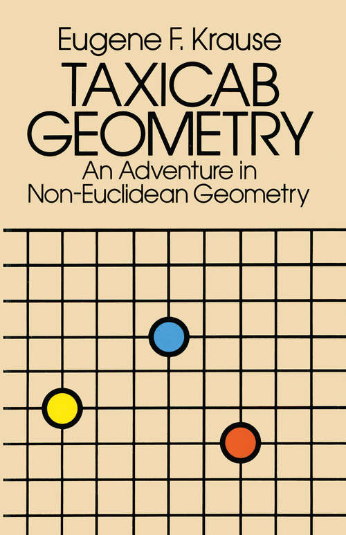 Book cover of Taxicab Geometry: An Adventure in Non-Euclidean Geometry