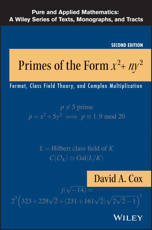 Book cover of Primes of the Form x2 + ny2