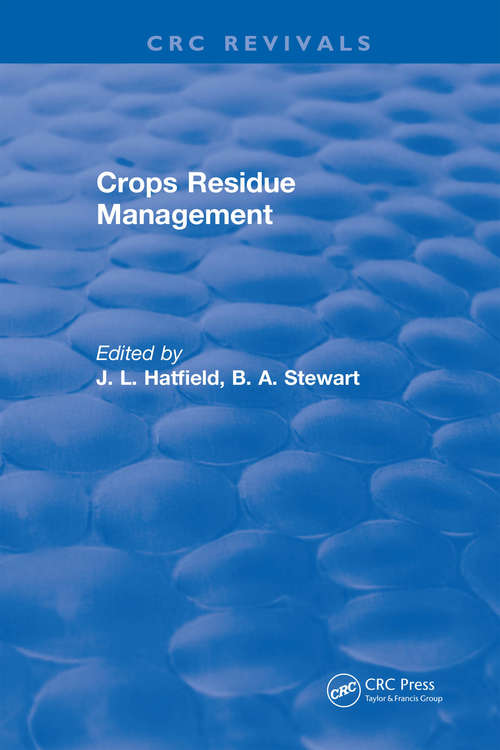 Book cover of Crops Residue Management