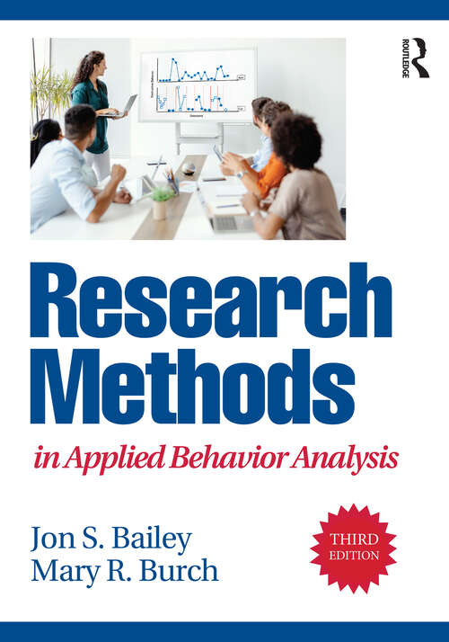 Book cover of Research Methods in Applied Behavior Analysis (3)