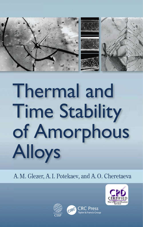 Book cover of Thermal and Time Stability of Amorphous Alloys