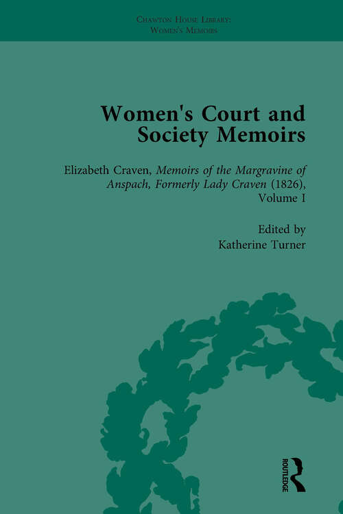 Book cover of Women's Court and Society Memoirs, Part II vol 8