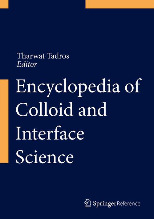 Book cover of Encyclopedia of Colloid and Interface Science