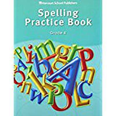 Book cover of Spelling Practice Book, Grade 4
